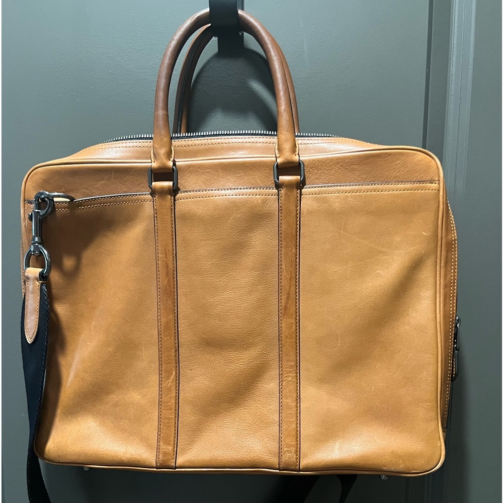 COPY - COACH Metro UNISEX Saddle Briefcase Crossbody Bag